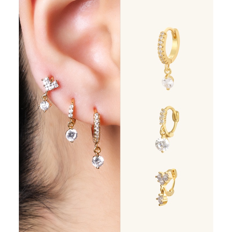 Drop Sparkle Set Gold