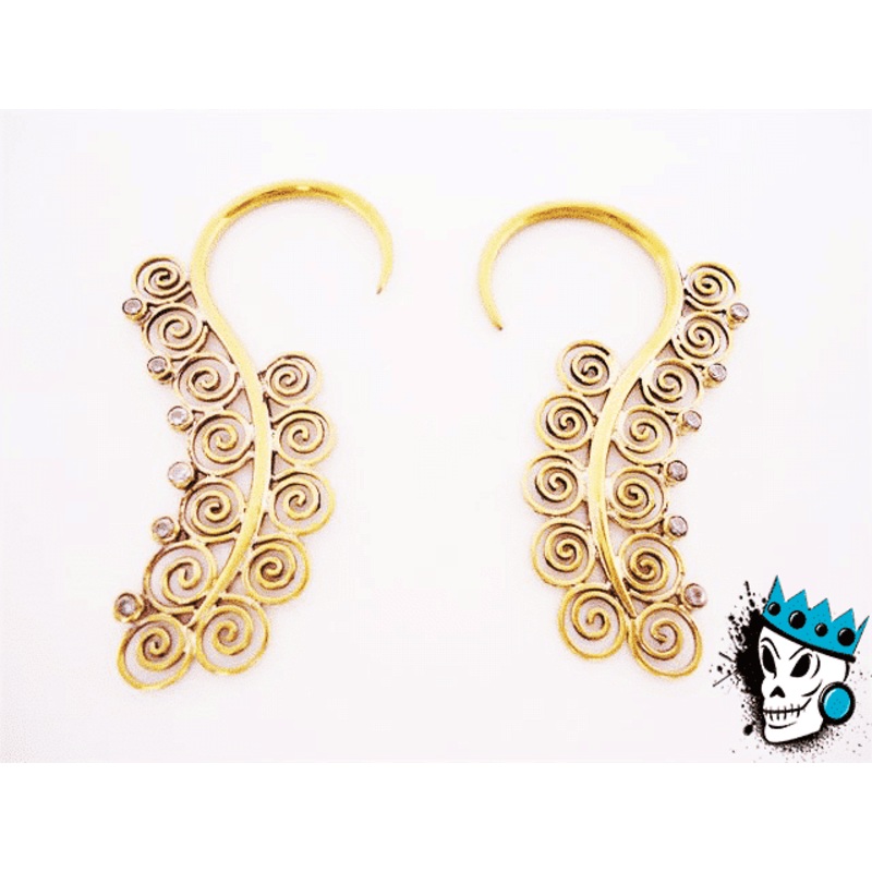 Filigree Bronze Hooks (12 gauge) 12 g