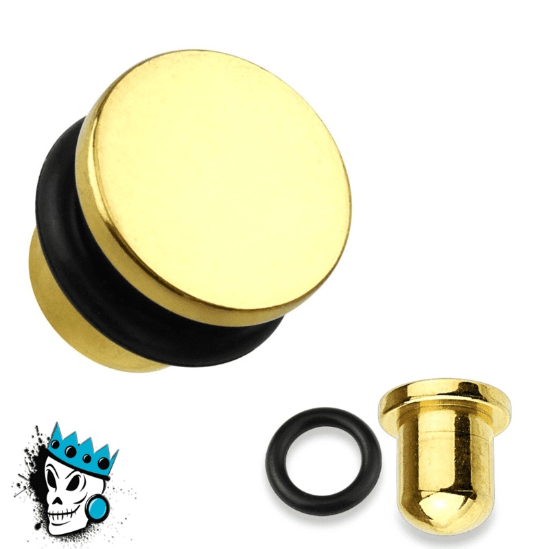 Gold Bullet Style Plugs (14 gauge – 00 gauge) 14 g