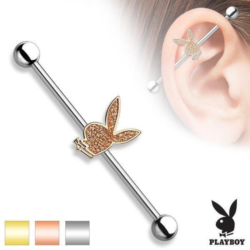 Playboy Industrial Bar 14G 38mm Gold