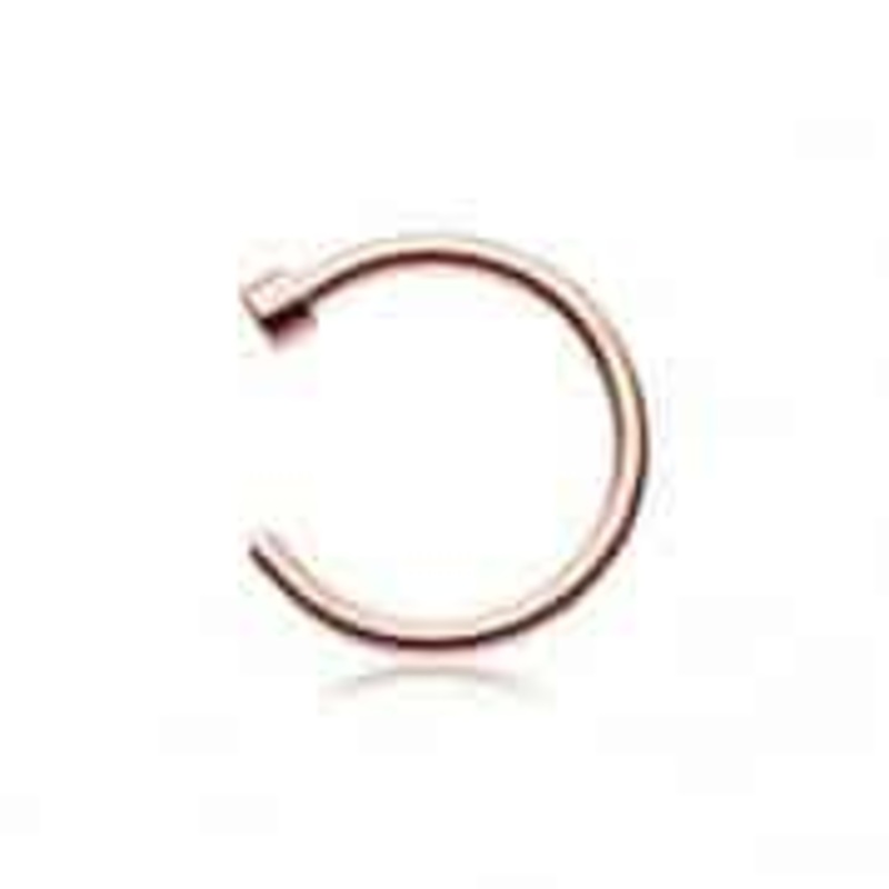Rose Gold Nostril Ring (20 gauge – 18 gauge) 20 g 5/16″