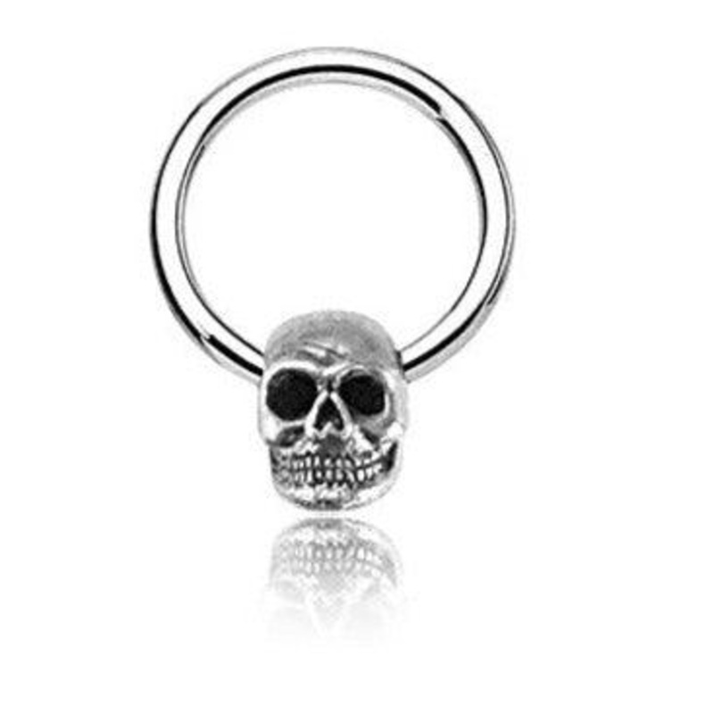 Skull Captive Ring 18G 16G 14G 18G 11mm