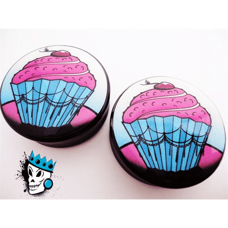 Stay Gold Cupcake Plugs (9/16 inch & 1 3/8 inch) 9/16 inch