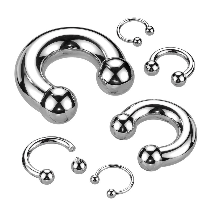 Titanium I.T. Horseshoe 18G 8mm 3mm