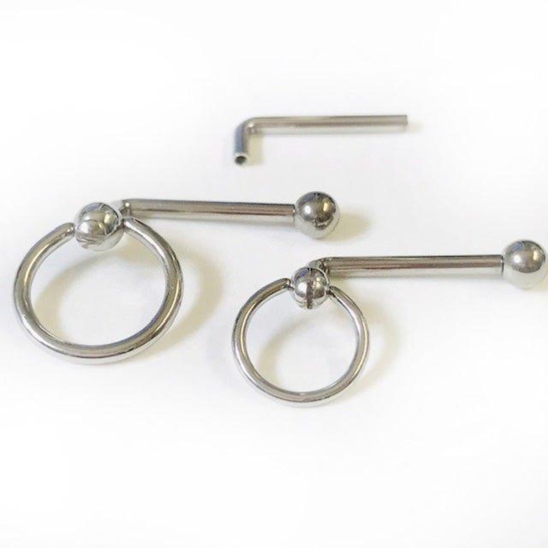 Titanium I.T. Ring Christina Bar 14G 10mm