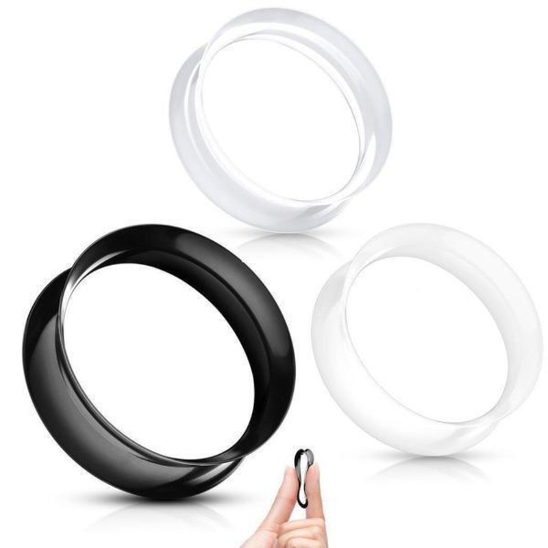 Ultra Soft Earskin 6G-1″ Black 4mm(6G)