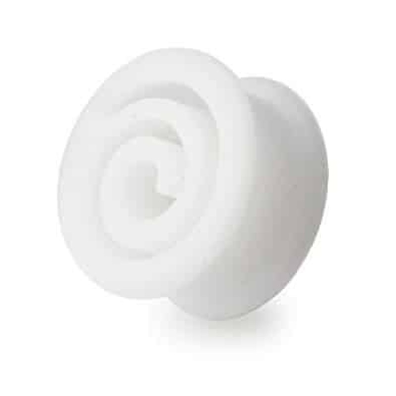 White Spiral Silicone Tunnels (12 mm – 15/16 inch) 12 mm