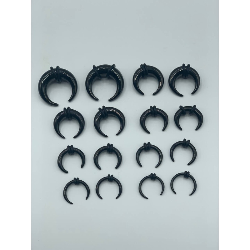 Black Pinchers Ear Stretching Kit (14 gauge – 00 gauge) 1