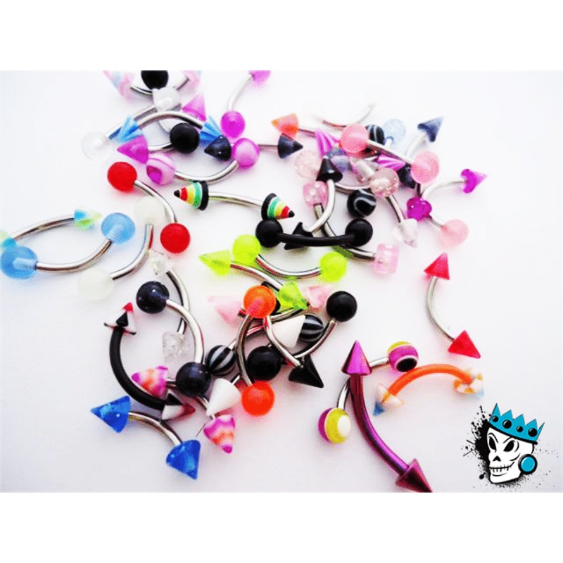 Eyebrow Ring Lot of 5 (16 gauge)