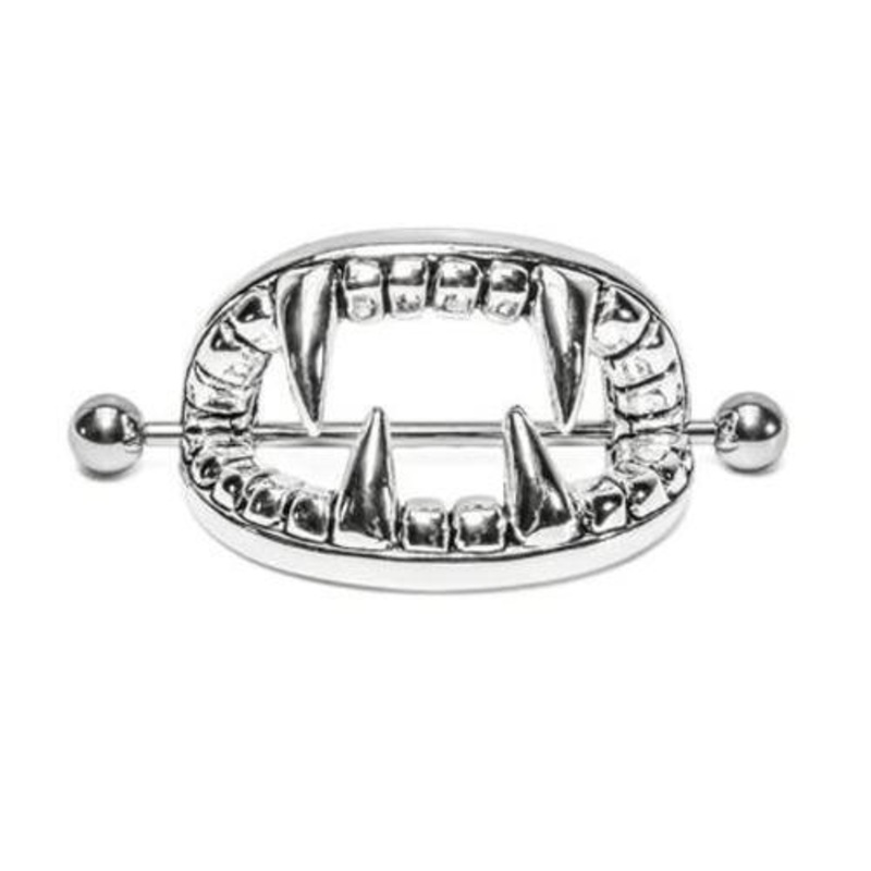 Fangs Nipple Shield Cuff 14G (Single)