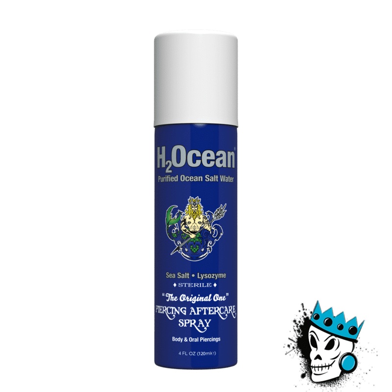 H20cean Ear Piercing & Stretching Aftercare Single 4 ounce can