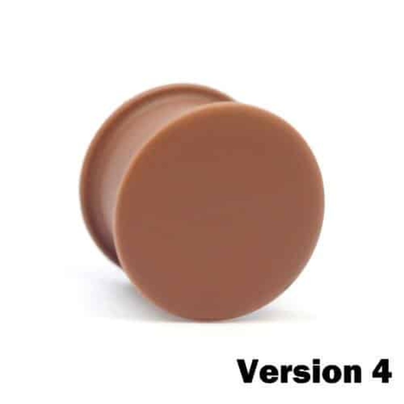 KAOS Silicone Flesh Tone Hider Plugs Version 4 (10 gauge – 1 inch) 10 g