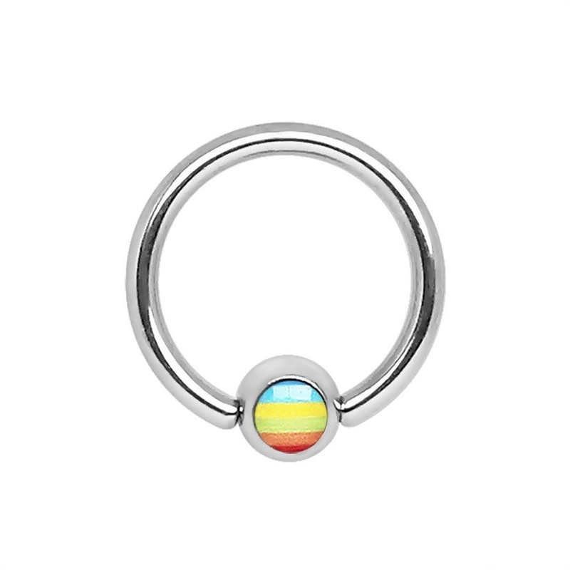 Pride Captive Ring 14G 10mm