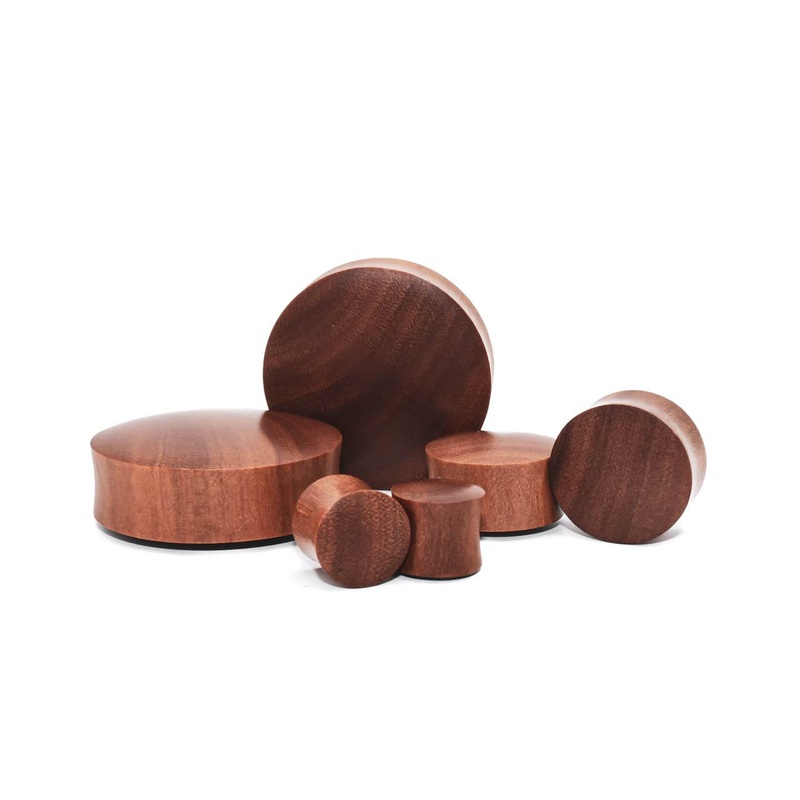 Saba Wood Plugs – (8 gauge – 1 3/8 inch) 8 g