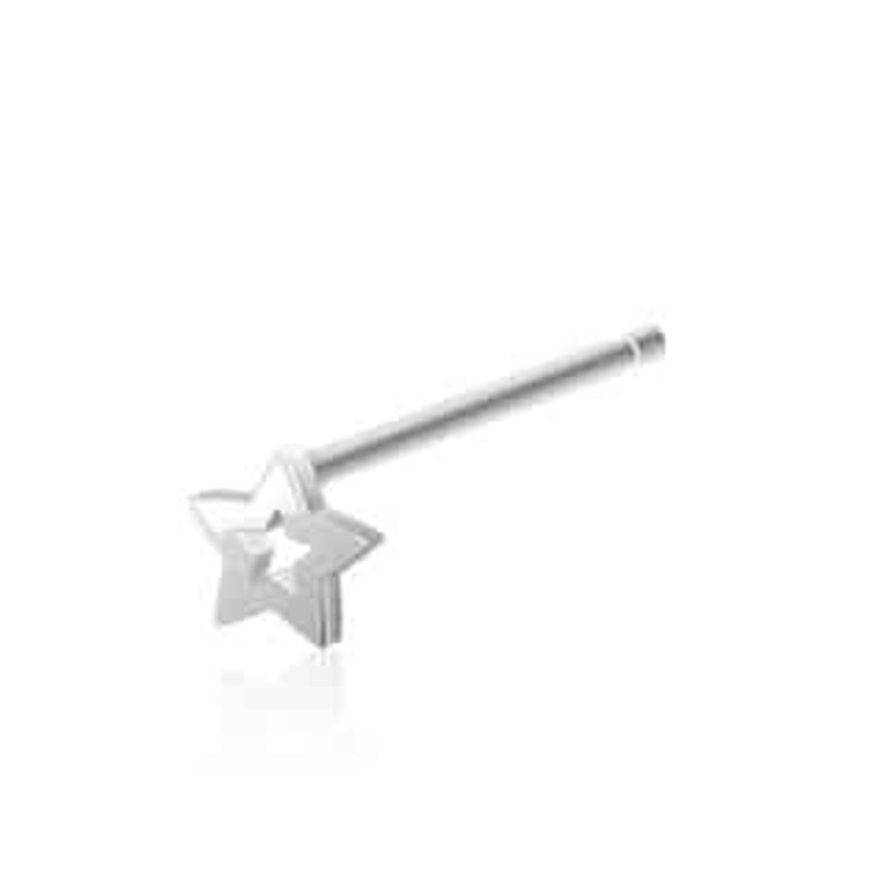 Star Bendable Nose Ring (20 gauge) 20 g