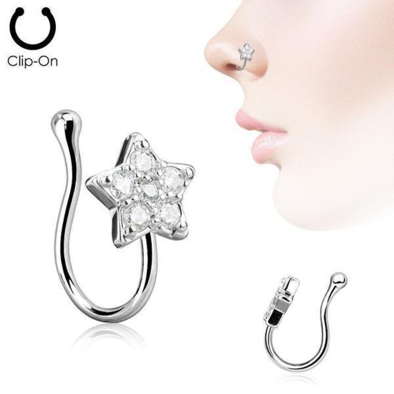 Star Non-Piercing Nose Ring