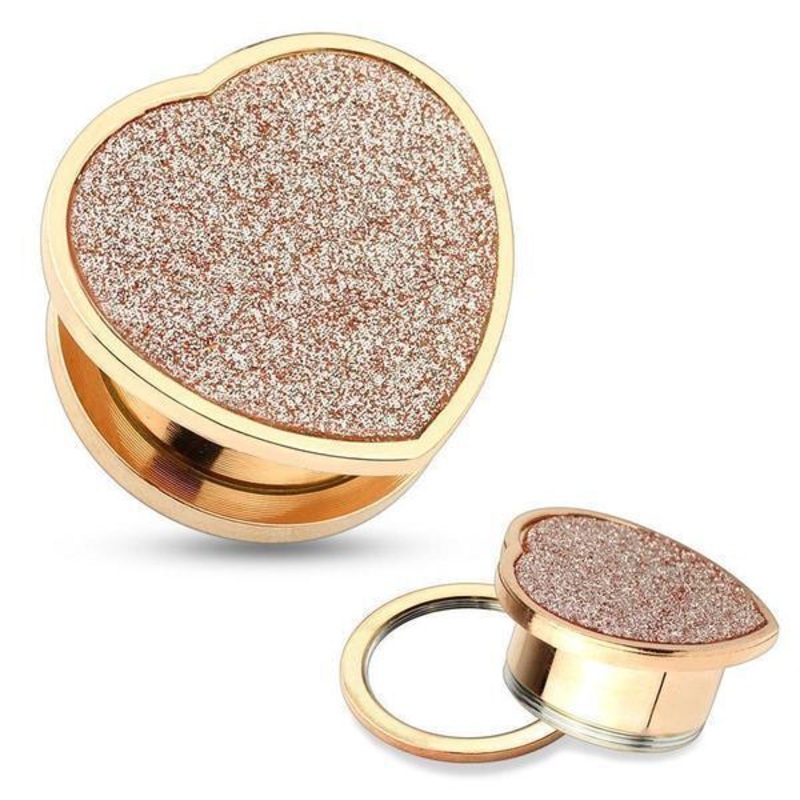 Blasted Heart Screw Fit Plug 8mm-16mm 14mm(9/16″)