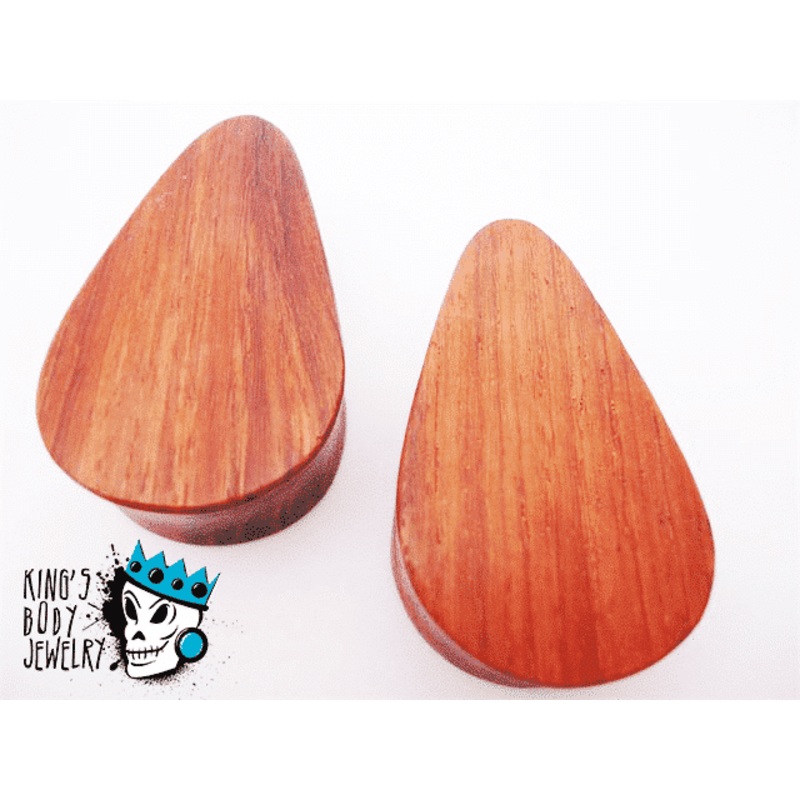 Blood Wood Teardrop Plugs (9/16 inch) 9/16 inch