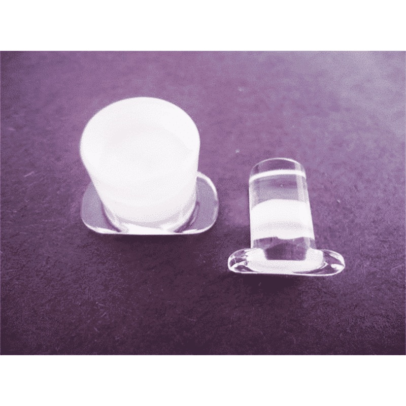 Gorilla Glass White Labret Ring (1/2 inch) 0 g