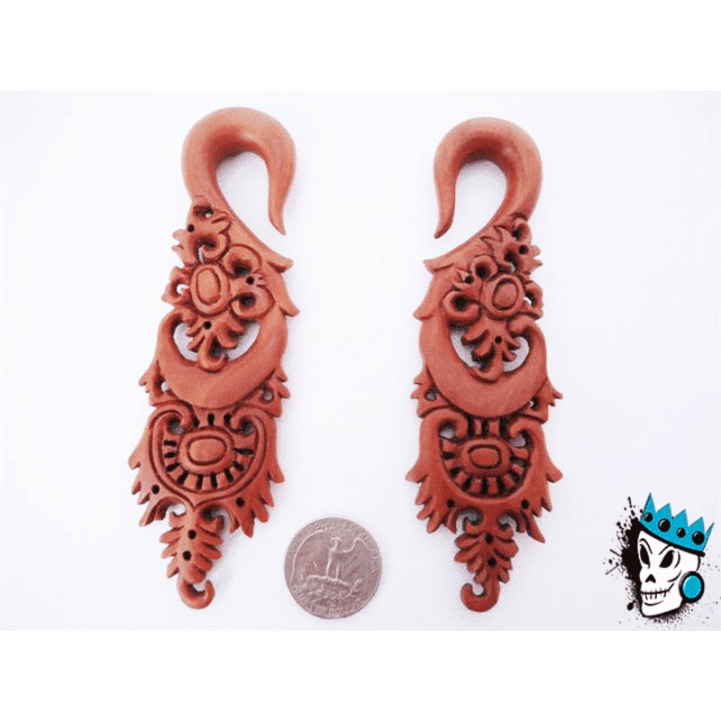 Ornate Wood Spirals (8 gauge – 4 gauge) 8 g