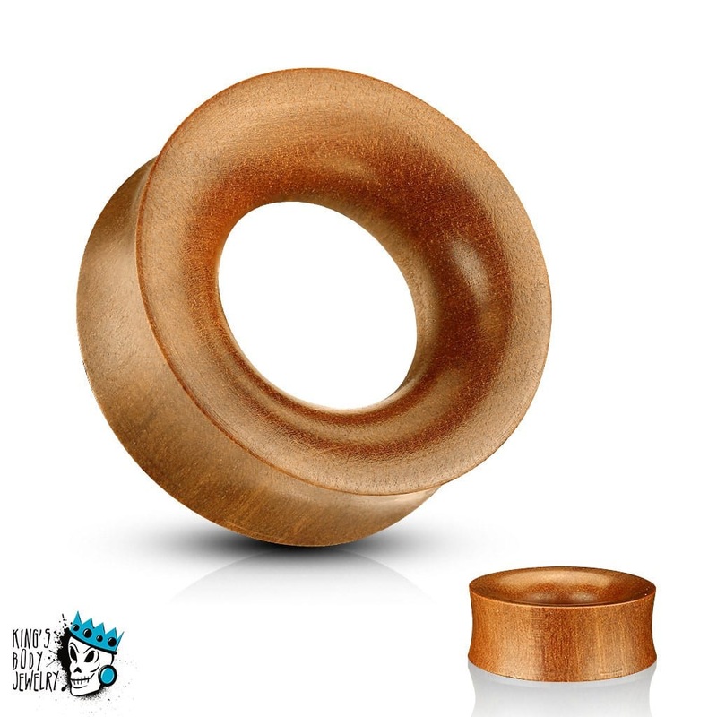Saba Wood Saddle Fit Concave Tunnels (4 gauge – 1 7/8 inch) 4 g