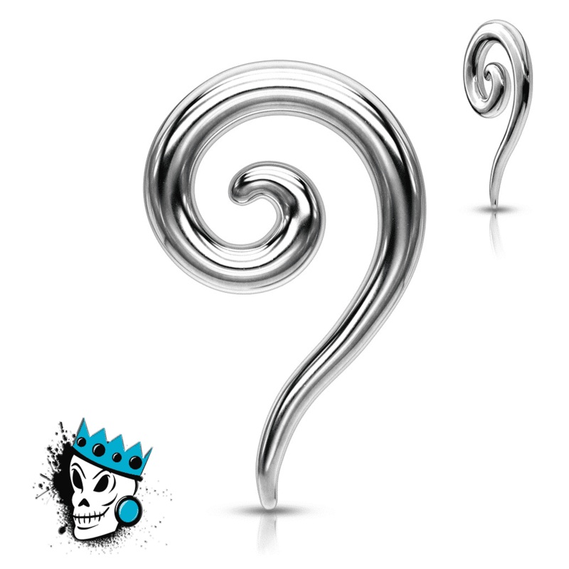 Stainless Steel Tail Spirals (12 gauge – 0 gauge) 12 g