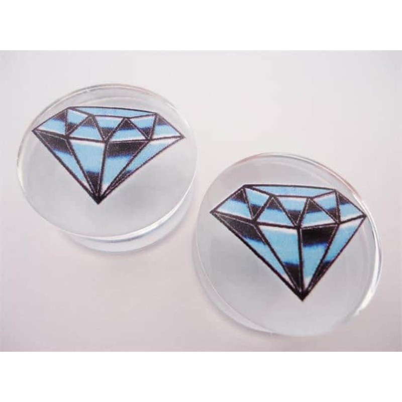 Blue Diamond Plugs (2 gauge – 1 inch) 0 g