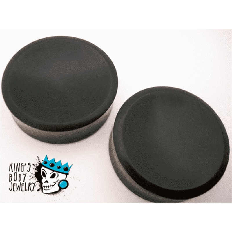 Ebony Wood Concave Plugs (8 gauge – 9/16 inch) 8 g