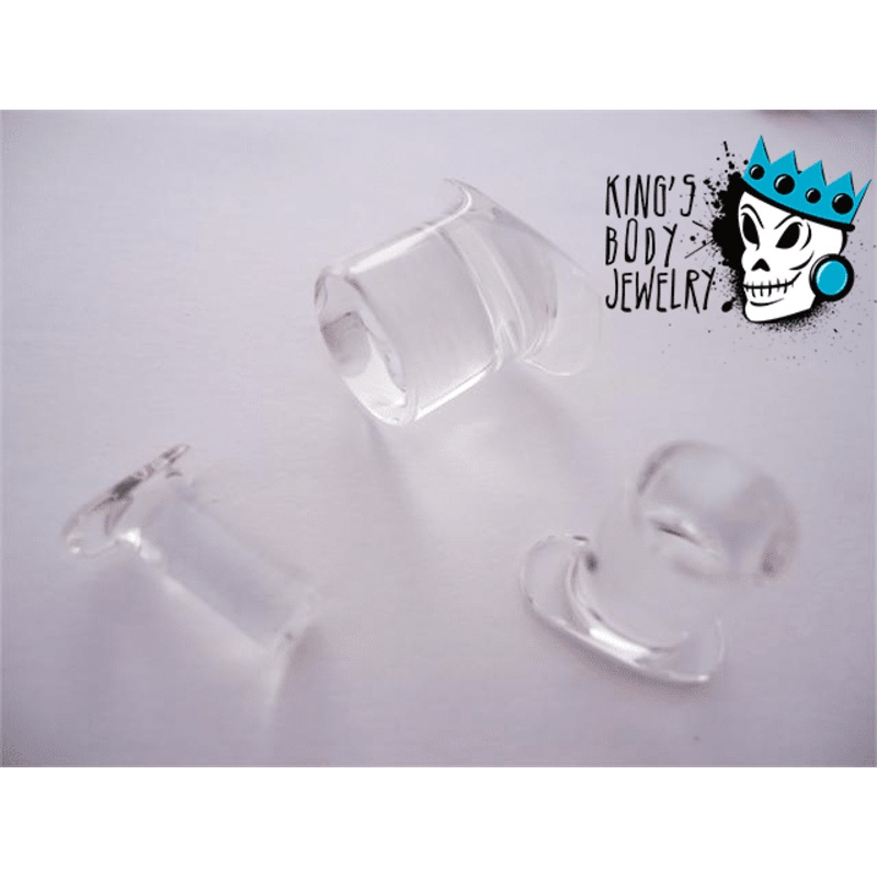Gorilla Glass Clear Labret Ring (6 gauge – 1/2 inch) 6 g