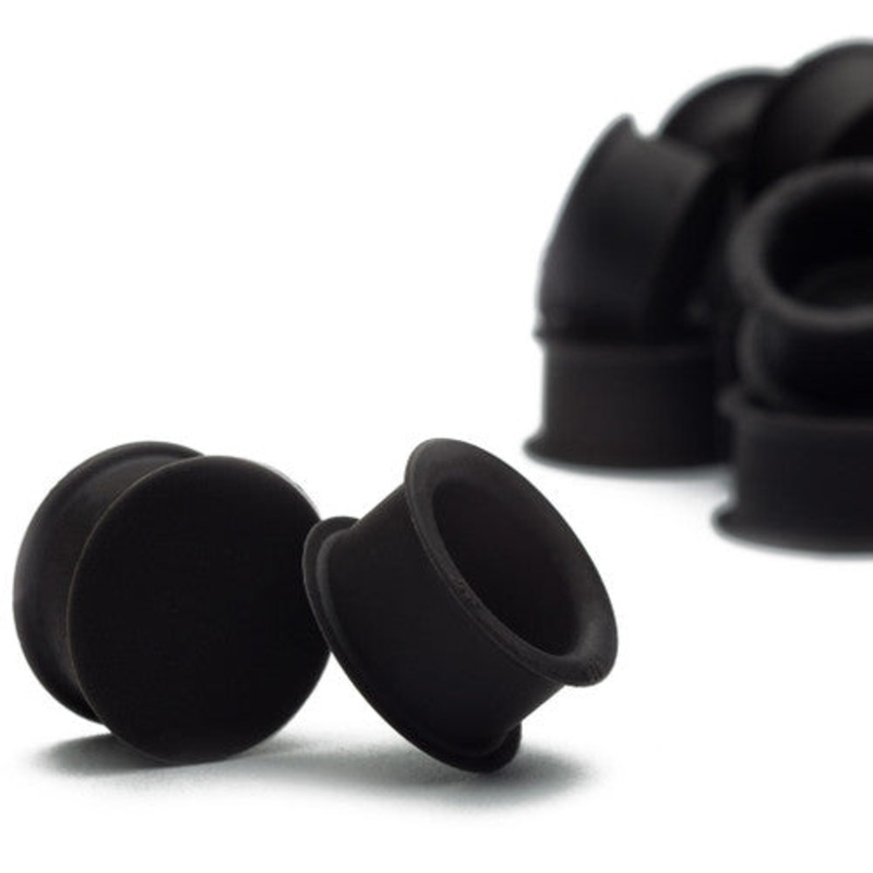 KAOS Black Hollow Plugs (10 gauge – 1 inch) 10 g