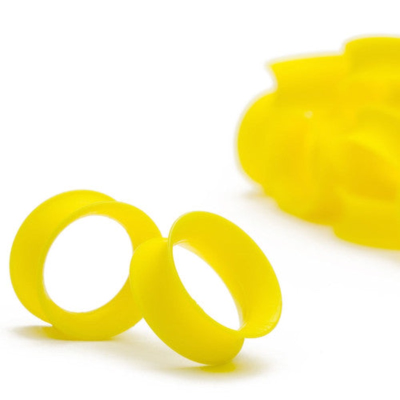 KAOS Yellow Skin Eyelets (10 gauge – 3 inch) 10 g
