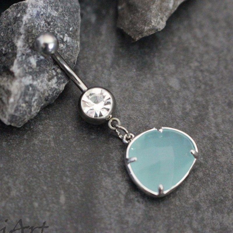 Precious Belly Ring in Turquoise
