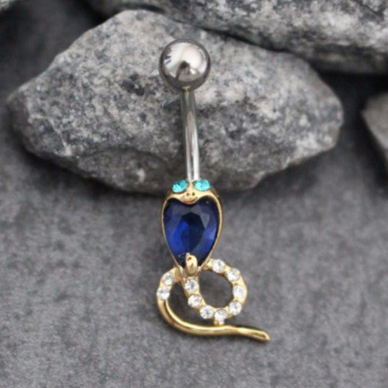 Pyramid Snake Belly Button Bar