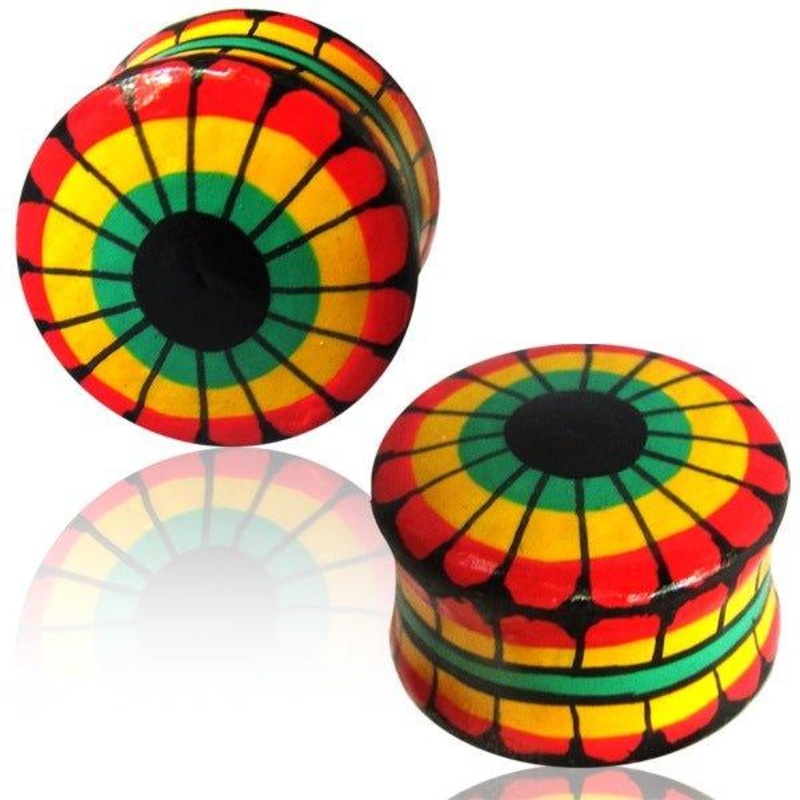 Rasta Wood Saddle Fit Plug PAIR 6mm-25mm 12mm(1/2″) (Pair)