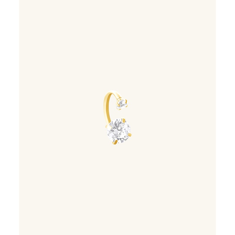 Sparkle Horseshoe Ring Gold