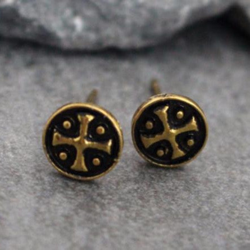 Tablita Mens Tribal Stud Earrings