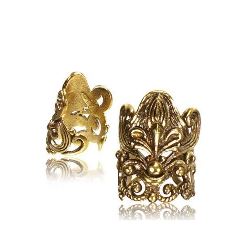 Brass Filigree Non-Piercing Ear Cuff