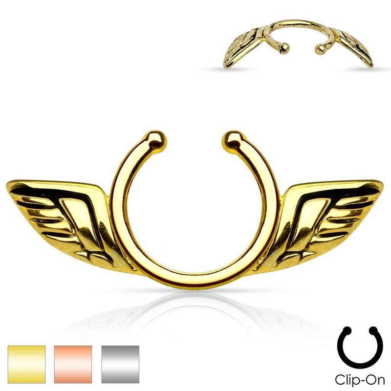 Non-Piercing Wings Nipple Shield Gold