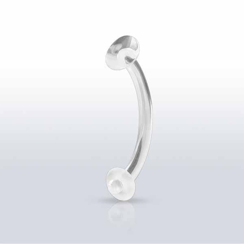 Pair Curve Retainer. Eyebrow. Belly. 16G 14G 16G 8mm