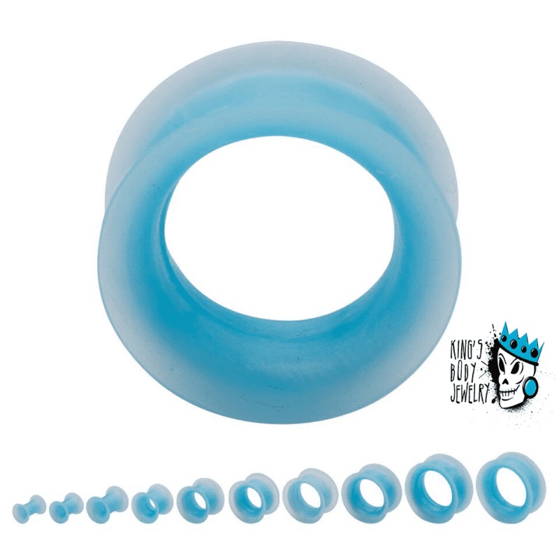 Pearlescent Light Blue Skin Eyelets (4 gauge – 1 inch) 4 g