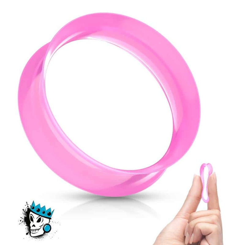 Pink Silicone Skin Eyelets (6 gauge – 1 inch) 6 g