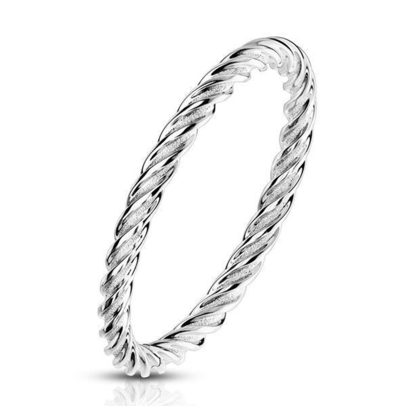 Twisted Steel Ring Size 5 (49.3mm)