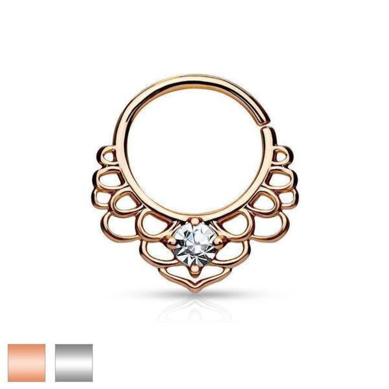 Filigree Ring 16G Rose Gold
