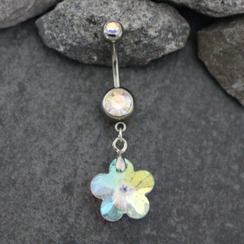 Flower Belly Button Ring