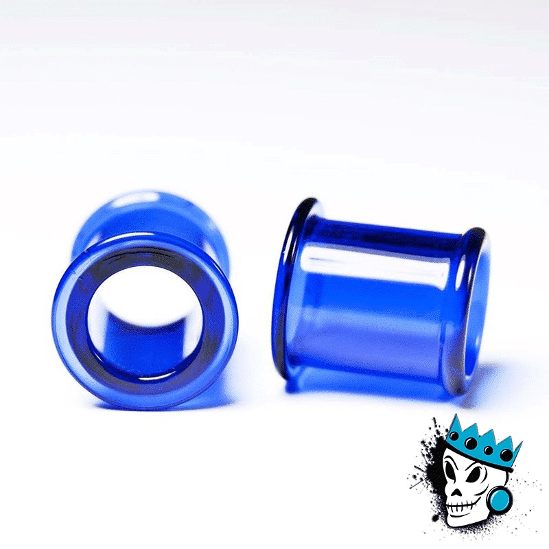 Gorilla Glass Cobalt Blue Double Flare Tunnels (0 gauge – 1/2 inch) 0 g