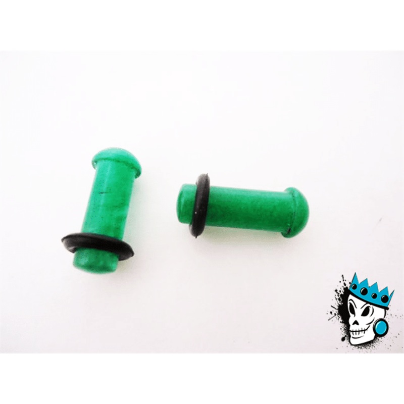 Green Aventurine Conch Plugs (8 gauge – 4 gauge) 8 g