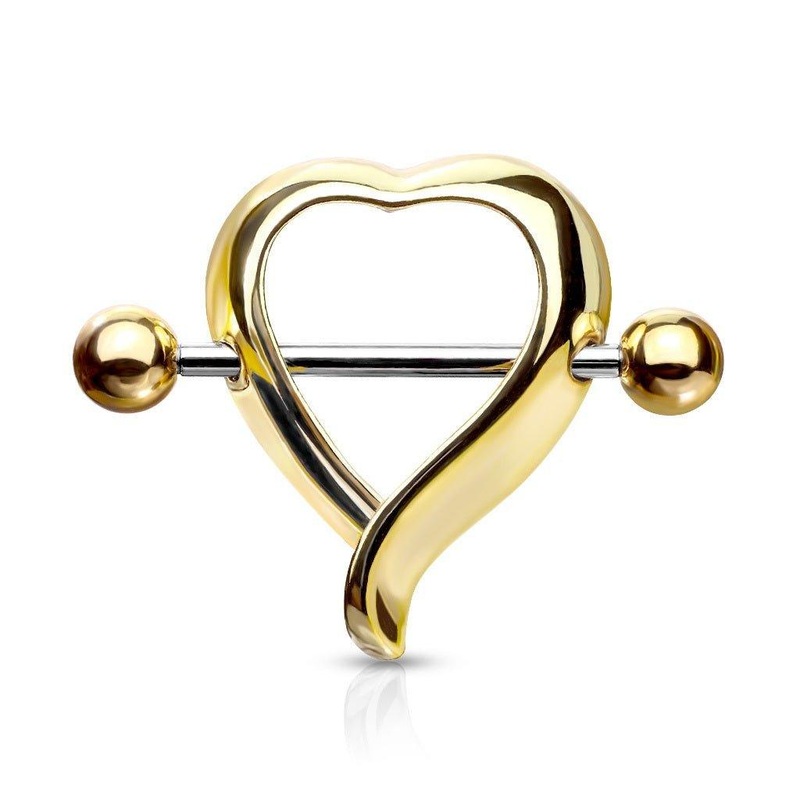 Heart Nipple Shield Gold