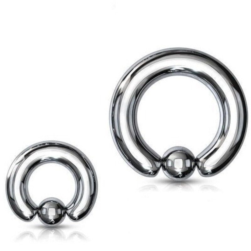 Heavy Gauge Captive Ring 6G-00G 6G 12mm 8mm