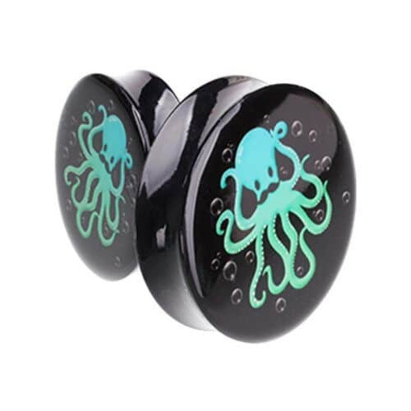 Mustache Octopus Plugs (1 & 3/8 inch – 2 inch) 1 3/8 inch