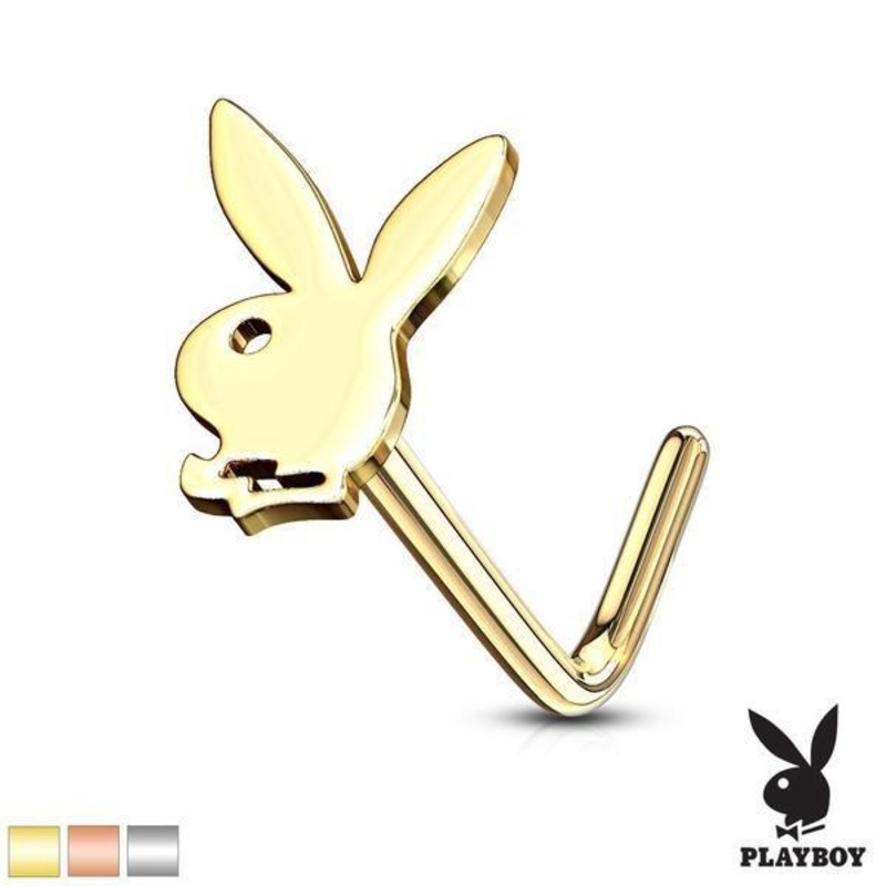 Playboy Nose L Bend 20G Rose Gold
